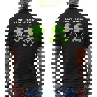 Alien Vs Italy Meme I Alien Or Italians Fun Mens Back Print T-shirt | Mazezy
