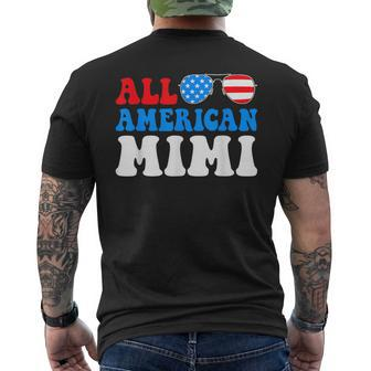 All American Mimi American Flag 4Th Of July Patriotic Mens Back Print T-shirt | Mazezy