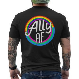 Ally Af Poly Flag Polysexual Equality Lgbt Pride Flag Love Mens Back Print T-shirt | Mazezy