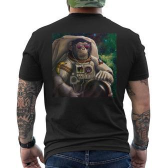 Amc To The Moon Ape Army Launch Gear Men's Back Print T-shirt | Mazezy