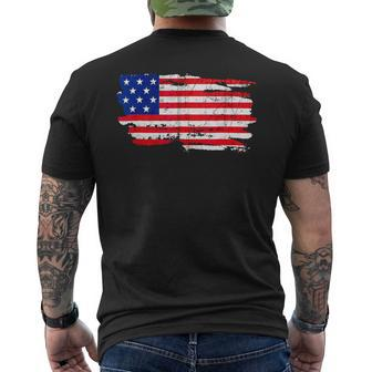 America Flag Usa Patriotic 4Th Of July Independence Day Mens Back Print T-shirt - Monsterry