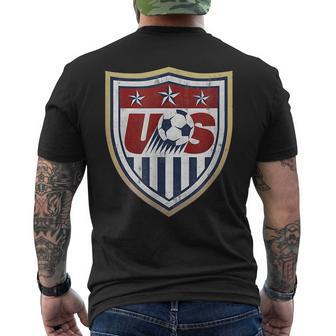 America Soccer Lovers Jersey Usa Flag Support Football Team Mens Back Print T-shirt | Mazezy