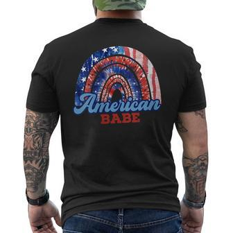 American-Babe 1776 4Th Of July 2023 Patriotic American Gifts Mens Back Print T-shirt | Mazezy