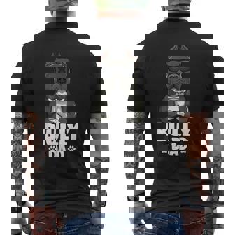 American Bully Dad Dog Men's T-shirt Back Print - Monsterry