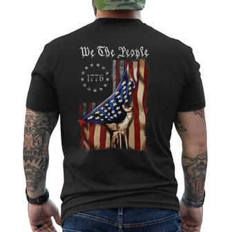 American Flag We The People History 1776 4Th Of July Men's Back Print T-shirt | Mazezy