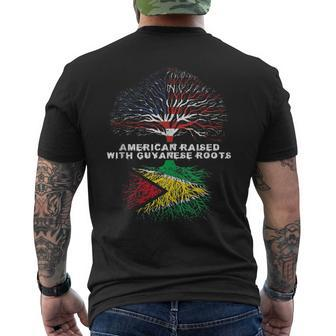 American Raised With Guyanese Roots Guyana Men's T-shirt Back Print | Mazezy AU