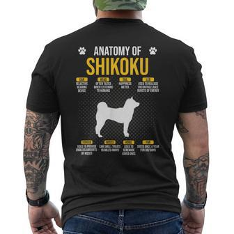 Anatomy Of Shikoku Dog Lover Men's T-shirt Back Print | Mazezy