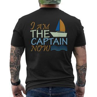 Anchor For Boat Captain Im The Captain Now Mens Back Print T-shirt | Mazezy