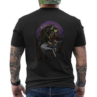 Angel Of Death Grim Reaper Scary Halloween Horror Graphic Scary Halloween Men's T-shirt Back Print | Mazezy DE