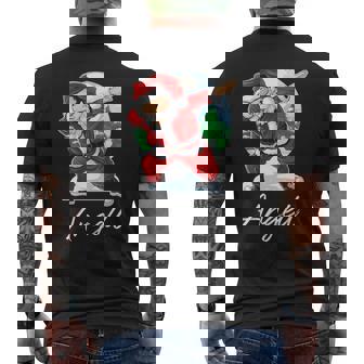 Angell Name Gift Santa Angell Mens Back Print T-shirt - Seseable