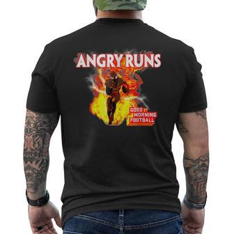 Angry Runs Good Morning Football Angry Runs Football Men's T-shirt Back Print - Monsterry UK