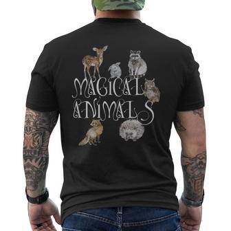 Animal Lovers Woodland Creatures Fun T Men's T-shirt Back Print | Mazezy
