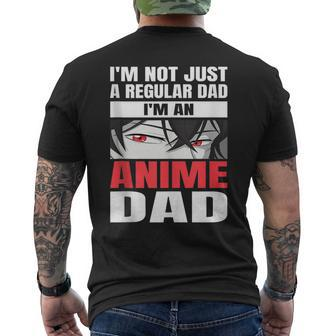 Anime Fathers Birthday Im An Anime Dad Fathers Day For Women Men's Back Print T-shirt | Mazezy