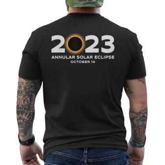 Annular Solar Eclipse 2023 October 14 Astronomy Lover Men's T-shirt Back Print | Mazezy AU