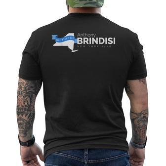 Anthony Brindisi New York 22Nd 2018 Midterms Men's T-shirt Back Print | Mazezy