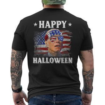 Anti Joe Biden Funny Happy Halloween Happy 4Th Of July 2023 Mens Back Print T-shirt | Mazezy