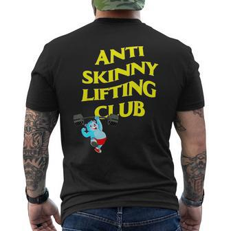 Anti Skinny Lifting Club Weightlifting Bodybuilding Fitness Mens Back Print T-shirt | Mazezy