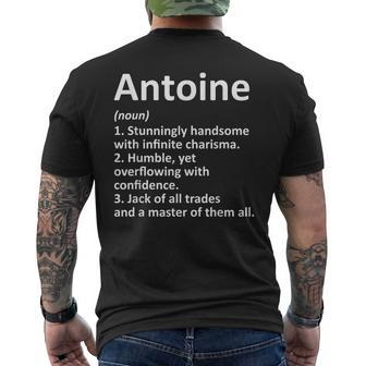 Antoine Definition Personalized Name Birthday Men's T-shirt Back Print | Mazezy