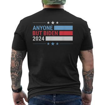 Anybody But Biden President 2024 Presidential Election Men's T-shirt Back Print - Monsterry CA