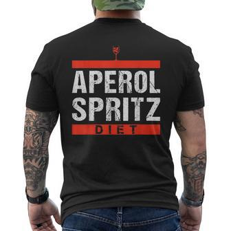 Aperol Spritz Cocktail Party Alcohol Drink Summer Beverage Mens Back Print T-shirt | Mazezy