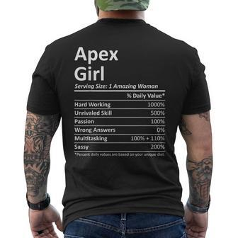 Apex Girl Nc North Carolina Funny City Home Roots Usa Gift Usa Funny Gifts Mens Back Print T-shirt | Mazezy