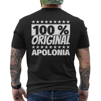 Apolonia First Name Men's T-shirt Back Print | Mazezy