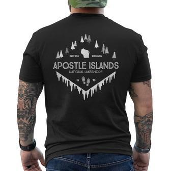 Apostle Islands National Lakeshore Ice Caves Wisconsin Men's T-shirt Back Print | Mazezy DE