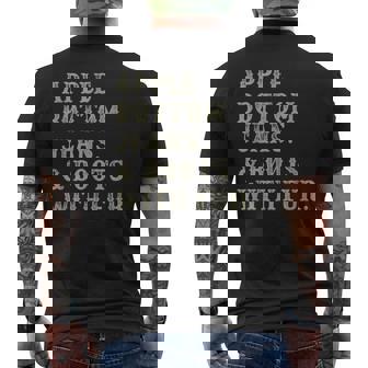Apple Bottom Jeans And Boots With Fur Men's T-shirt Back Print - Seseable