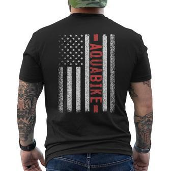 Aquabike American Flag 4Th Of July Men's T-shirt Back Print | Mazezy