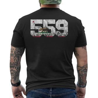 Area Code 559 Fresno California Men's T-shirt Back Print | Mazezy UK