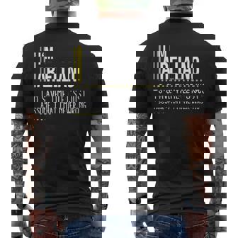Arellano Name Gift Im Arellano Im Never Wrong Mens Back Print T-shirt - Seseable