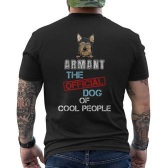 Armant Dog The Official Dog Of Cool People Men's T-shirt Back Print | Mazezy