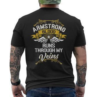 Armstrong Blood Runs Through My Veins Men's T-shirt Back Print - Seseable