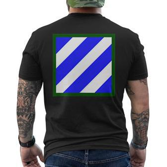 Army 3Rd Infantry Division Shoulder Patch Men's Back Print T-shirt | Mazezy
