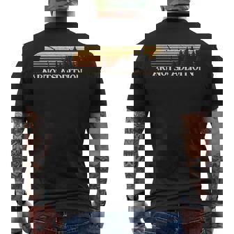 Arnots Addition Pa Vintage Evergreen Sunset Eighties Retro Men's T-shirt Back Print | Mazezy