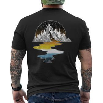 Aroace Sunset Pride Flag Mountain Lgbt Gay Asexual Aromantic Mens Back Print T-shirt | Mazezy