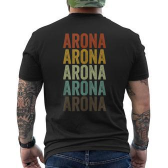Arona City Retro Men's T-shirt Back Print | Mazezy