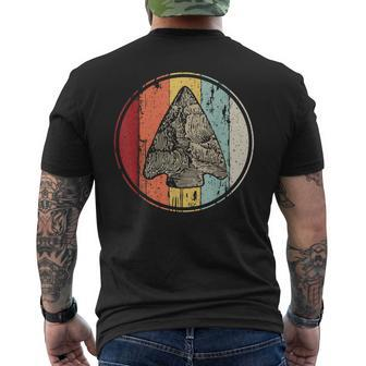 Arrowhead Collector Ancient Archery Mens Back Print T-shirt - Seseable