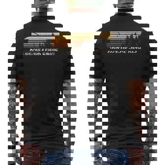 Arrowhead Springs Ca Vintage Evergreen Sunset Eighties Men's T-shirt Back Print | Mazezy