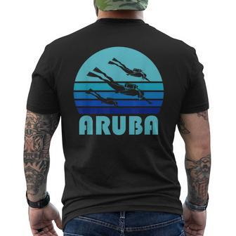 Aruba Scuba Diving Caribbean Diver Men's T-shirt Back Print | Mazezy