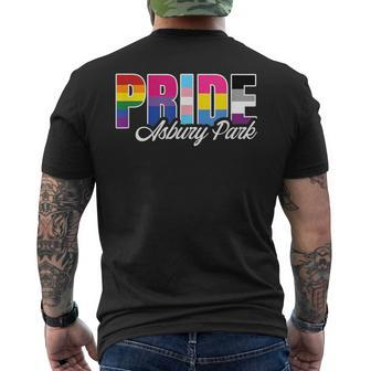 Asbury Park Nj Gay Pride Lesbian Bisexual Transgender Pan Mens Back Print T-shirt | Mazezy