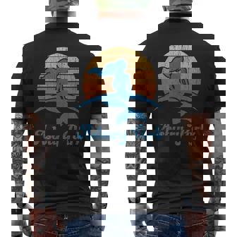 Asbury Park Nj Vintage Mermaid 70S Throwback Sunset Men's T-shirt Back Print | Mazezy