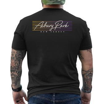Asbury Park Nostalgic Retro Style New Jersey Men's T-shirt Back Print | Mazezy AU