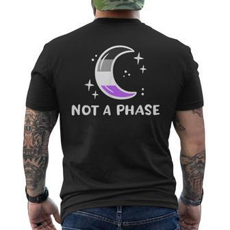 Asexual Pride Flag Funny Not A Phase Lunar Moon Ace Lgbtq Mens Back Print T-shirt | Mazezy DE