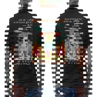 Ask Me About My Butthole Alien Abduction Men's T-shirt Back Print | Mazezy