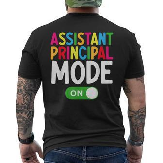 Assistant Principal – Awesome Principal Back To School Men's T-shirt Back Print - Monsterry