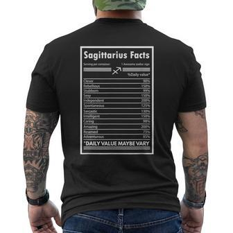 Astrology Graphic Awesome Zodiac Sign Sagittarius Men's T-shirt Back Print | Mazezy