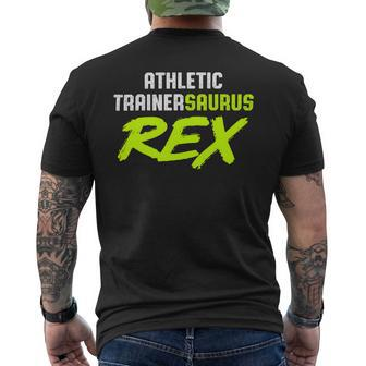 Athletic Trainer Gym Coach Rex Wellness Coaching Mens Back Print T-shirt - Monsterry
