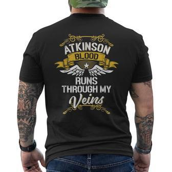 Atkinson Blood Runs Through My Veins Men's T-shirt Back Print - Seseable