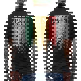 Atlanta Periodic Table Elements Atlanta Skyline Retro Mens Back Print T-shirt - Thegiftio